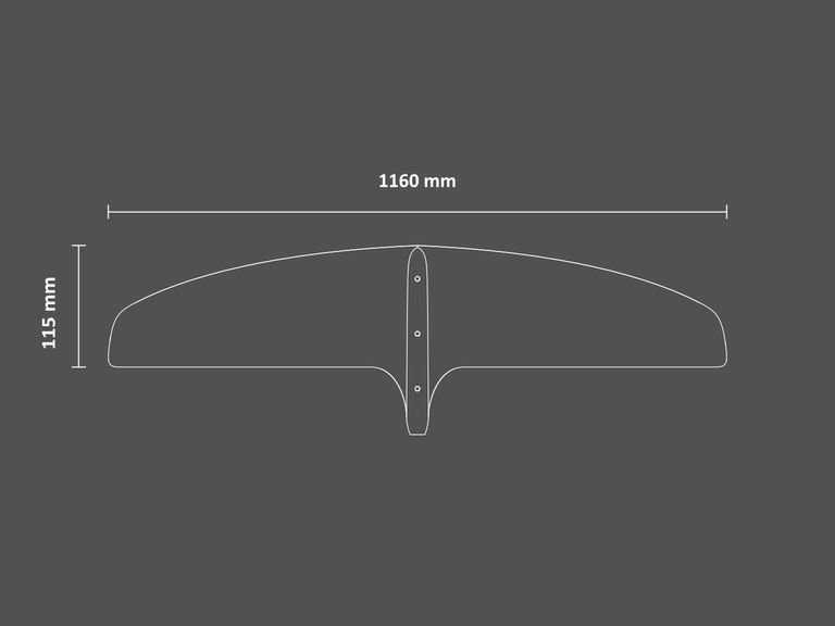 SABFOIL LEVIATHAN PRO 1160 | T8 HYDROFOIL FRONT WING - Wing and Kite