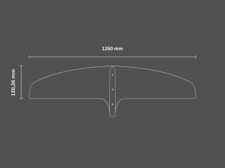 SABFOIL LEVIATHAN PRO 1260 | T8 HYDROFOIL FRONT WING - Wing and Kite
