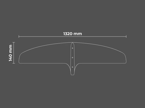 SABFOIL LEVIATHAN PRO 1360 | T8 HYDROFOIL FRONT WING - Wing and Kite
