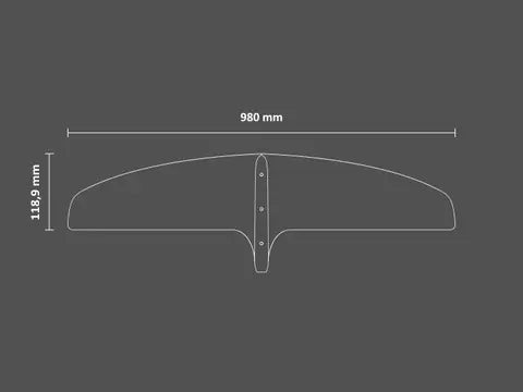 SABFOIL RAZOR PRO 975 | T6 HYDROFOIL FRONT WING - Wing and Kite