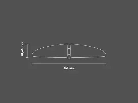 SABFOIL REVERSE 355 PRO FINISH | HYDROFOIL STABILIZER - Wing and Kite