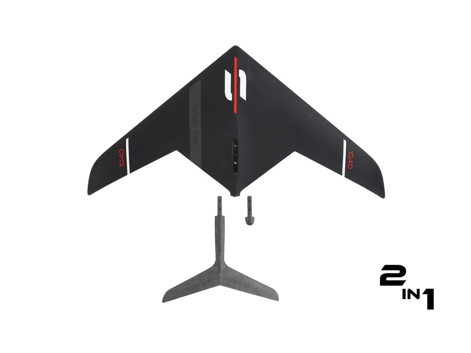 SABFOIL SEA DEVIL 840, 1040 & 1240 | MODULAR HYDROFOIL 2 - in - 1 - Wing and Kite